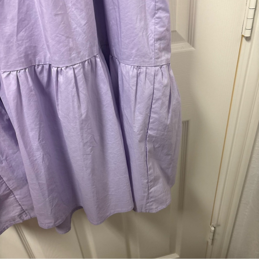 &merci Purple Lavender Puff Sleeve Dress - Picture 5 of 9